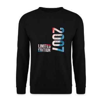 2007 Limited Edition 2007 Birthday Gift - Unisex Sweatshirt - black - Front - Alina (178cm) & Michal (187cm)