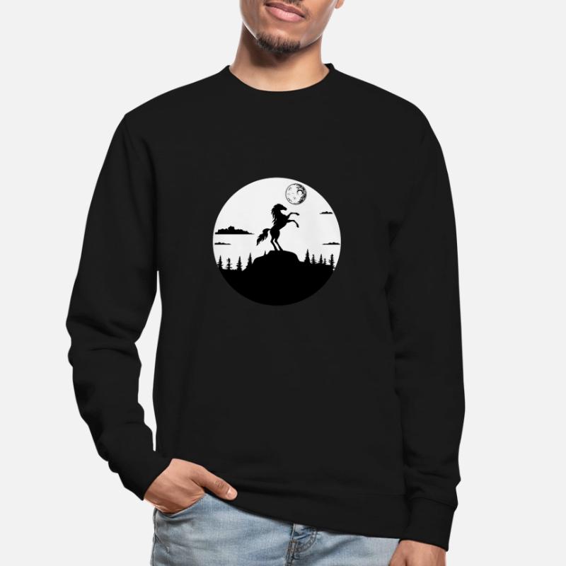 Cavalier Cavalier Cheval Chevaux Cheval Cavalière Sweat-shirt Unisexe
