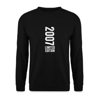 2007 - Limited Edition 2007 Birthday - Unisex Sweatshirt - black - Front - Alina (178cm) & Michal (187cm)