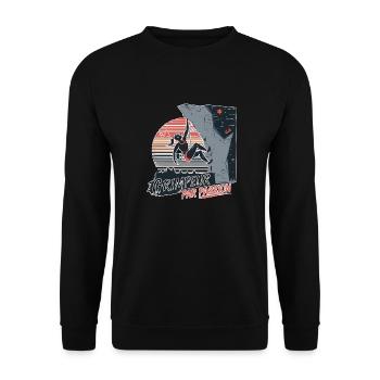 Grimpeur Par passion - Sweat-shirt Unisexe - noir - Devant - Alina (178cm) & Michal (187cm)