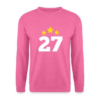 27 ans étoile - cadeau 27e anniversaire - Sweat-shirt Unisexe - rose - Devant