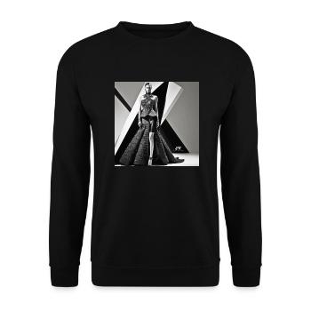 Timeless Glamour - Unisex Pullover - Schwarz - Vorne - Alina (178cm) & Michal (187cm)