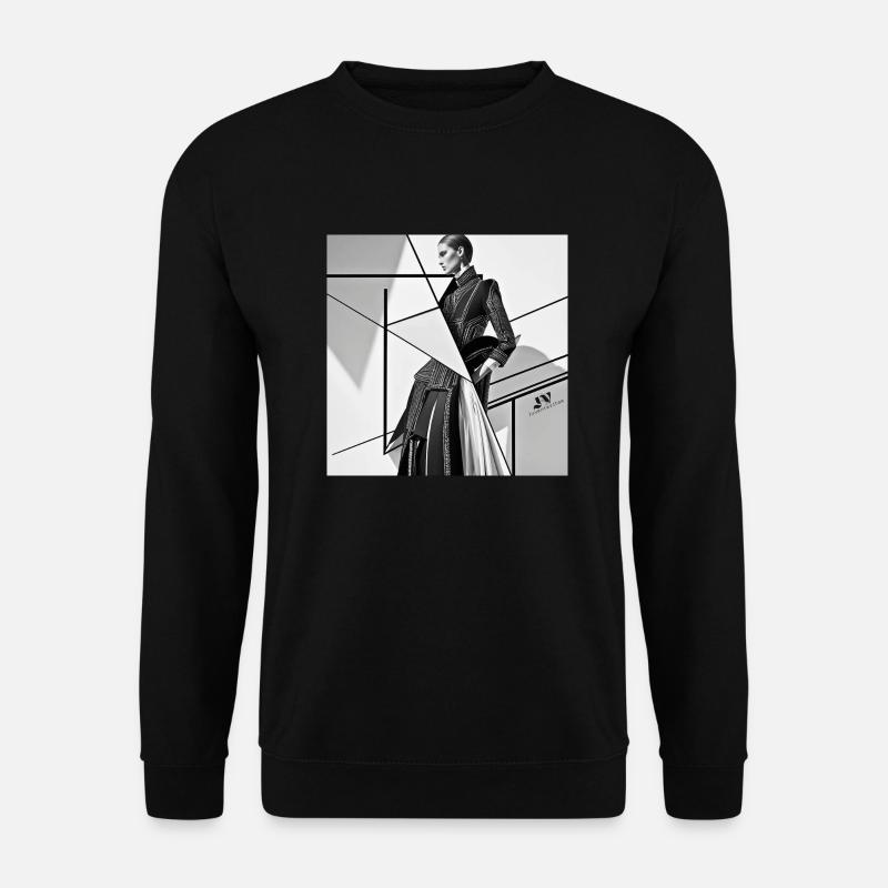 Geometric Elegance - Unisex Sweatshirt - black