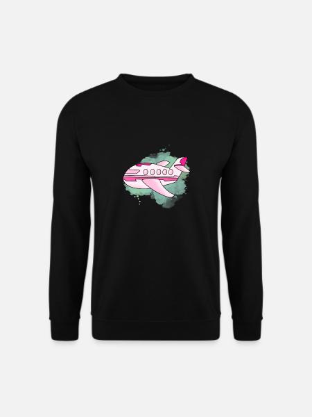 Airplane - Unisex Sweatshirt - black