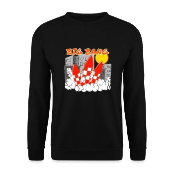 Big Bang - Unisex Sweatshirt - black - Front - Alina (178cm) & Michal (187cm)