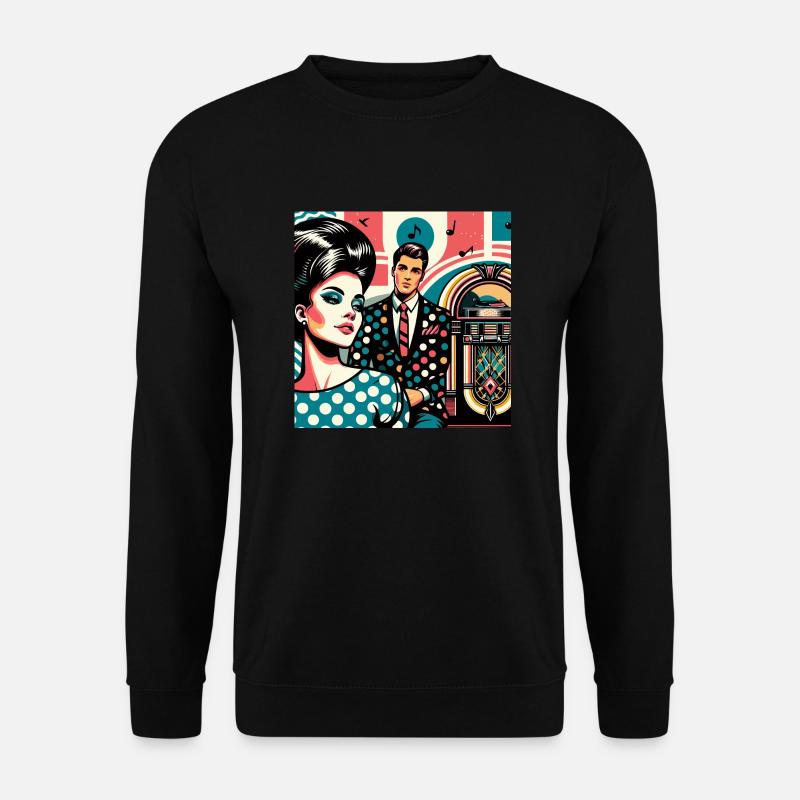Retro Tanz Party - Unisex Pullover - Schwarz