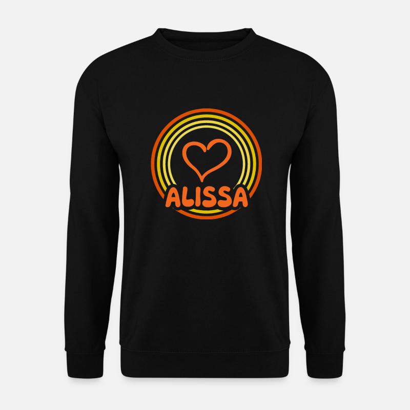 Alissa - Unisex Pullover - Schwarz