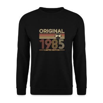 1985 - Unisex sweater - sort - Foran - Alina (178cm) & Michal (187cm)