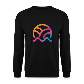 Volleyball - Unisex Sweatshirt - black - Front - Alina (178cm) & Michal (187cm)