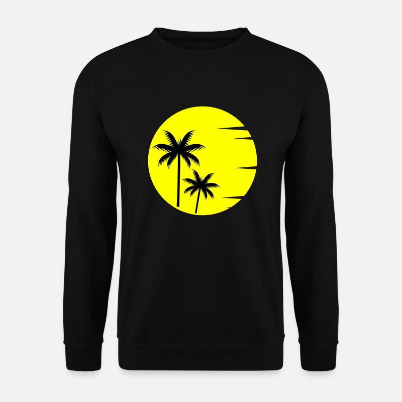 Sunset Palm Trees - Unisex Sweatshirt - black