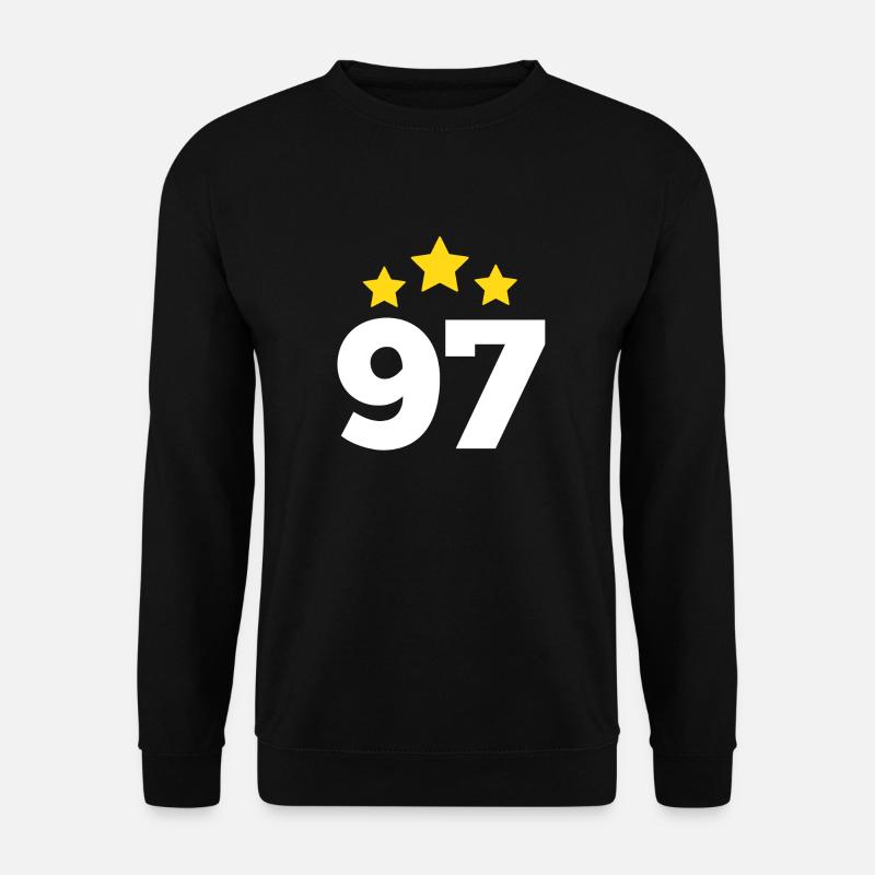 97 Jahre Stern - Geschenk zum 97. Jubiläum - Unisex Pullover - Schwarz