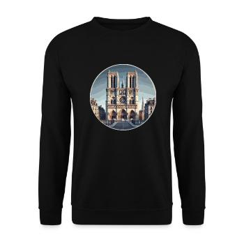 Notre Dame de Paris - Unisex Pullover - Schwarz - Vorne - Alina (178cm) & Michal (187cm)