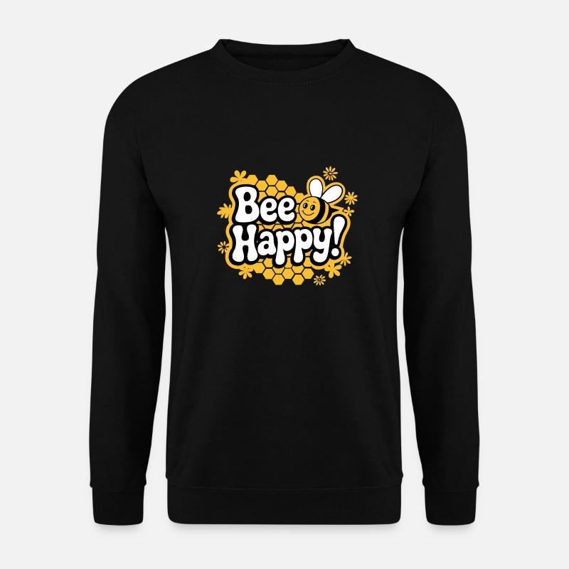 Happy Bee Buzz - Unisex Pullover - Schwarz