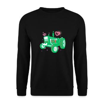 Traktor / Traktor / Traktor - Unisex Pullover - Schwarz - Vorne - Alina (178cm) & Michal (187cm)