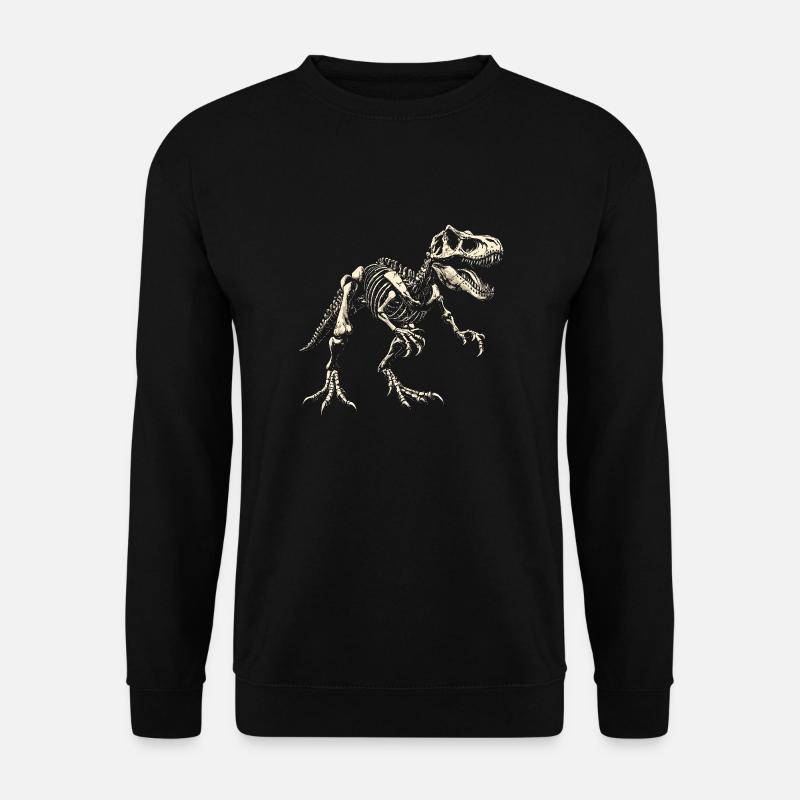 T-Rex Skeleton Dinosaur Dino - Unisex Sweatshirt - black