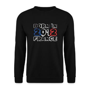 en 2012 - Sweat-shirt Unisexe - noir - Devant - Alina (178cm) & Michal (187cm)