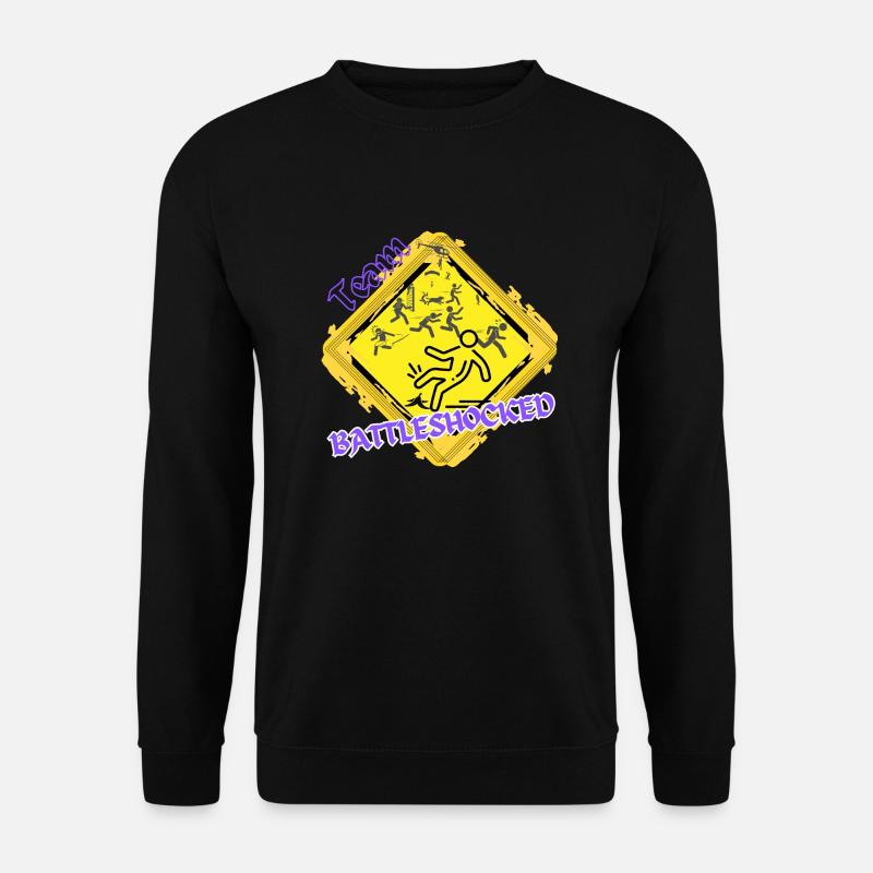 Team Battleshocked lila - Unisex Pullover - Schwarz