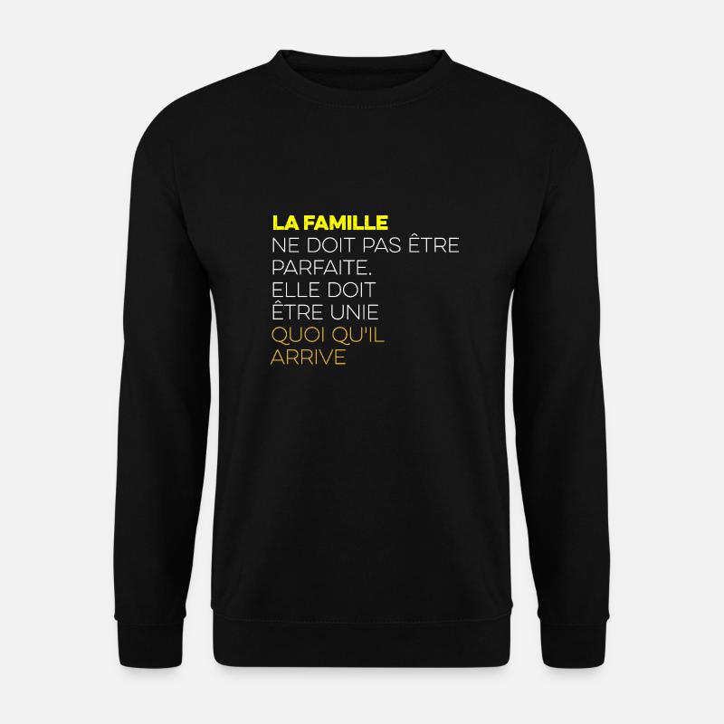 Familie - Unisex Pullover - Schwarz