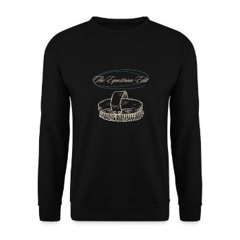 Horse Brush The Equestrian Edit - Unisex Sweatshirt - black - Front - Alina (178cm) & Michal (187cm)
