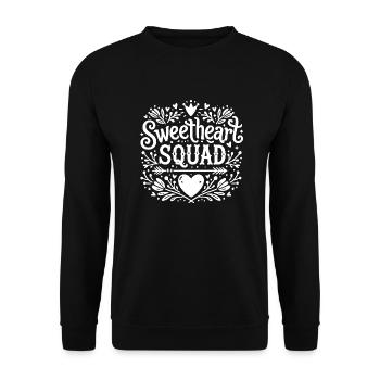 Sweetheart Squad - Unisex Sweatshirt - black - Front - Alina (178cm) & Michal (187cm)