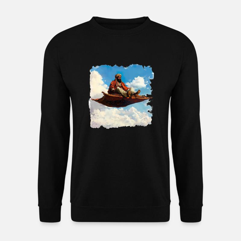 Der fliegende Teppich ist ein Symbol für Freiheit - Unisex Pullover - Schwarz