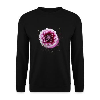 Blume Beauty - Unisex Pullover - Schwarz - Vorne - Alina (178cm) & Michal (187cm)
