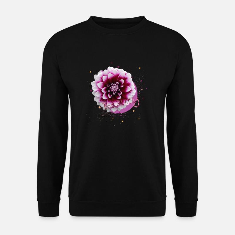 Blume Beauty - Unisex Pullover - Schwarz
