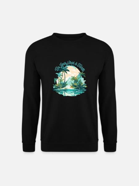 Un jour j irai à Tahiti - Sweat-shirt Unisexe - noir