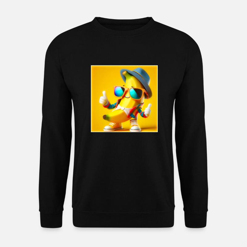 Banane - Unisex Pullover - Schwarz