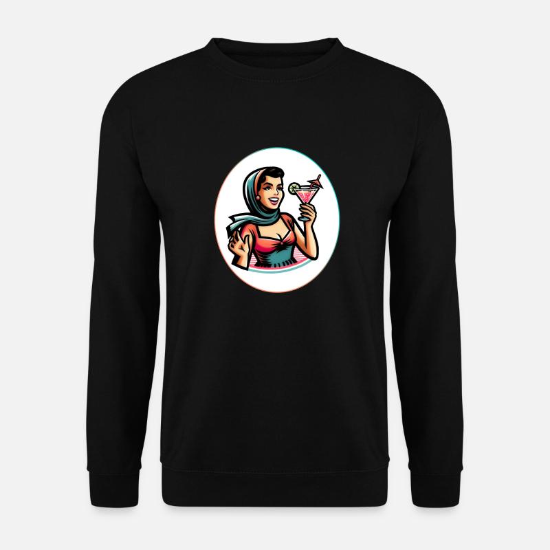 Sixties Frau - Unisex Pullover - Schwarz