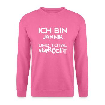 First name Jannik - Unisex Sweatshirt - pink - Front