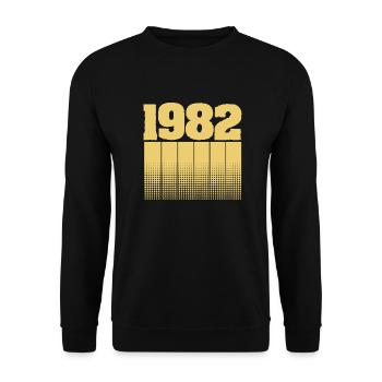 Born in 1982 - Unisex Sweatshirt - black - Front - Alina (178cm) & Michal (187cm)