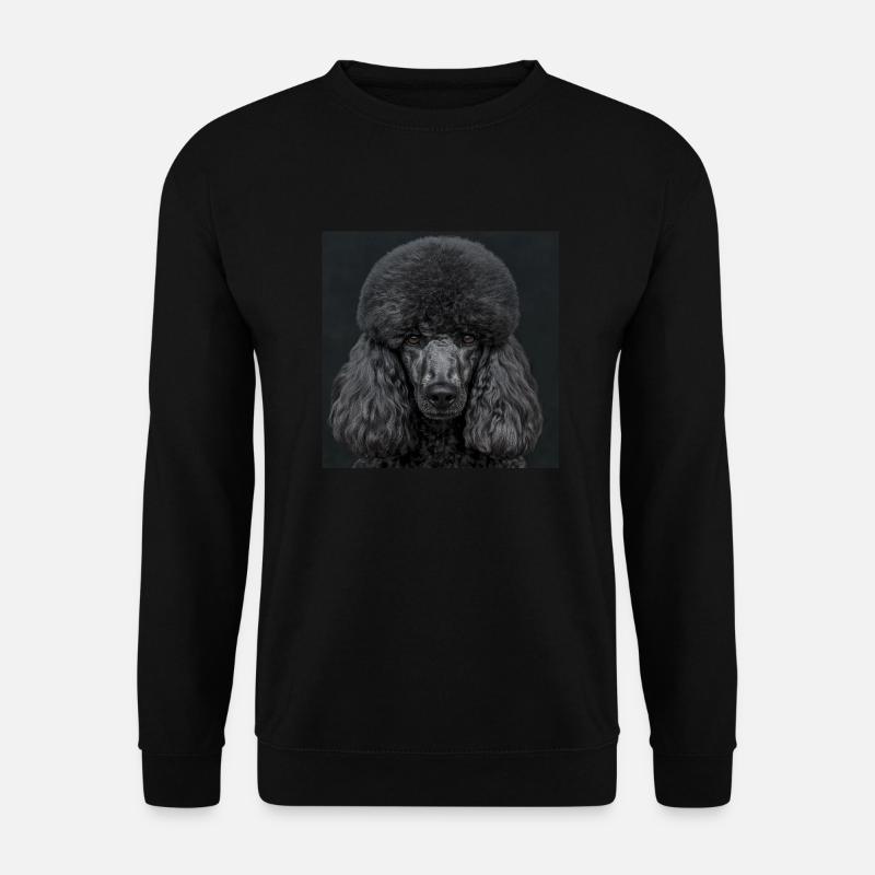 Black Animals - Black Poodle - Unisex Pullover - Schwarz