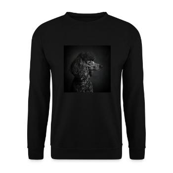 Black Animals - Black Poodle - Unisex Pullover - Schwarz - Vorne - Alina (178cm) & Michal (187cm)