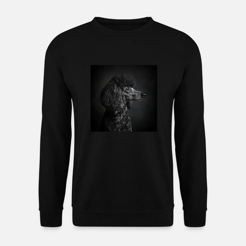 Black Animals - Black Poodle - Unisex Sweatshirt - black