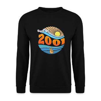 Né en 2001 – Célébration de 24 années extraordinaires - Sweat-shirt Unisexe - noir - Devant - Alina (178cm) & Michal (187cm)