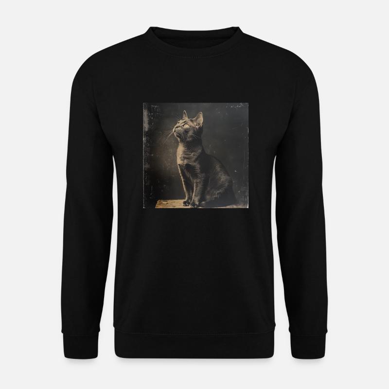 Black Animals - Black Cat - Unisex Pullover - Schwarz