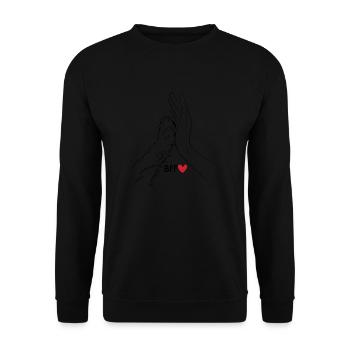 meilleur ami chien - Sweat-shirt Unisexe - noir - Devant - Alina (178cm) & Michal (187cm)