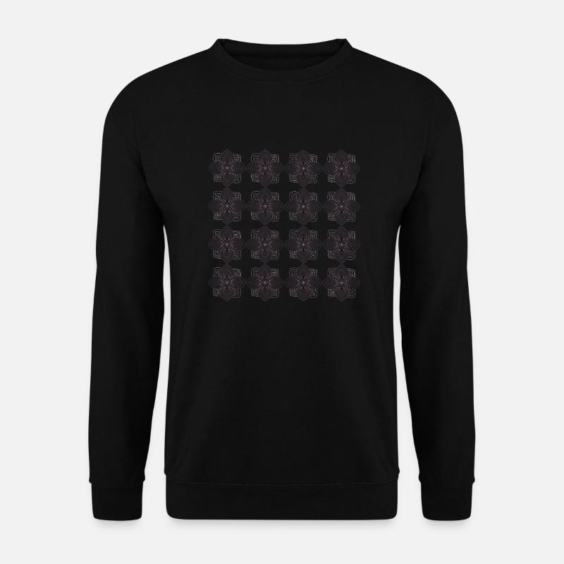 Lila muster - Unisex Pullover - Schwarz