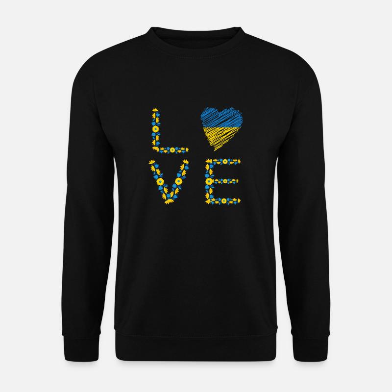 Love Ucraine - Unisex Pullover - Schwarz