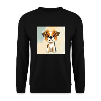 Berger australien mignon - Sweat-shirt Unisexe - noir - Devant - Alina (178cm) & Michal (187cm)