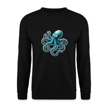 KRAKE - Unisex Pullover - Schwarz - Vorne - Alina (178cm) & Michal (187cm)