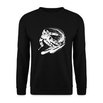 Poudreuse extrême et action sur les pistes - Sweat-shirt Unisexe - noir - Devant - Alina (178cm) & Michal (187cm)
