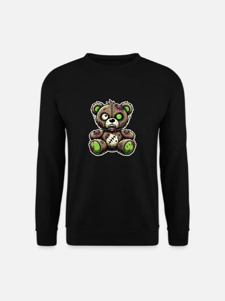 Zombie Teddy Bear, Teddy, Horror, Funky, Cute - Unisex Sweatshirt - black