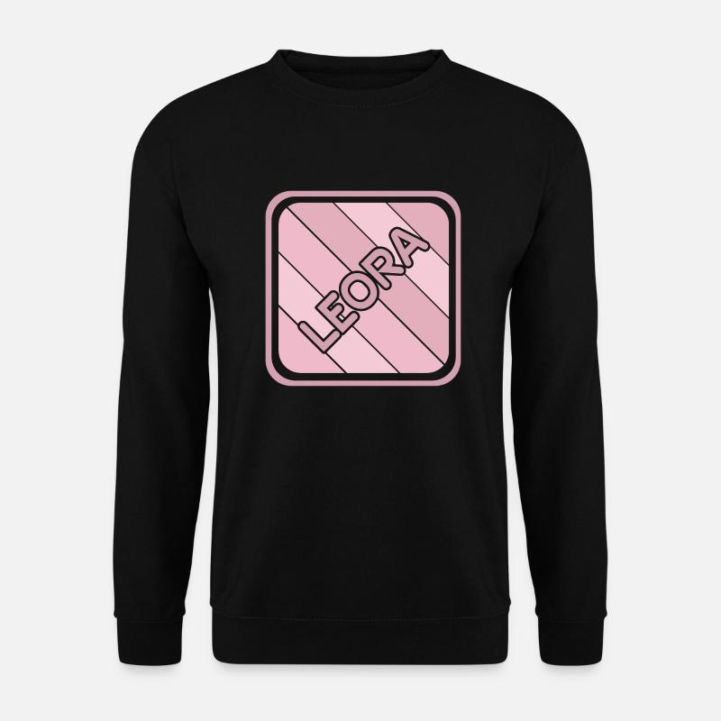 First name Leora - Unisex Sweatshirt - black