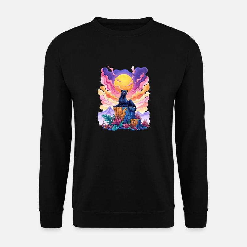 Panther on top - Unisex Sweatshirt - black