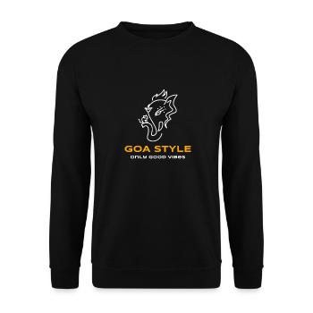 Prints for music lovers, music, trendy - Unisex Sweatshirt - black - Front - Alina (178cm) & Michal (187cm)