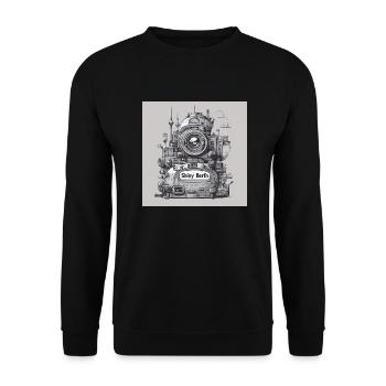 Berlin Planet - Unisex Pullover - Schwarz - Vorne - Alina (178cm) & Michal (187cm)