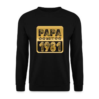 1981 - Unisex Sweatshirt - black - Front - Alina (178cm) & Michal (187cm)