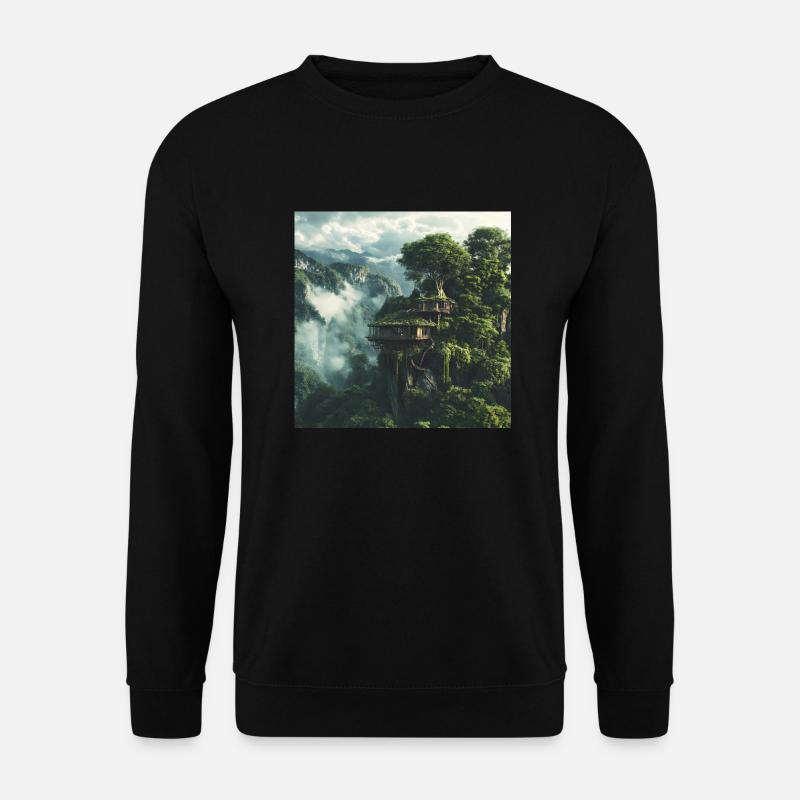 Treehouse - Unisex Pullover - Schwarz